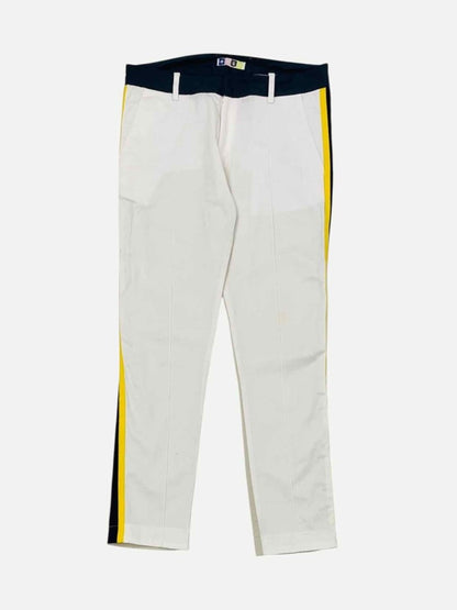 Pre - loved MSGM White & Cream Size Medium Pants at Reems Closet