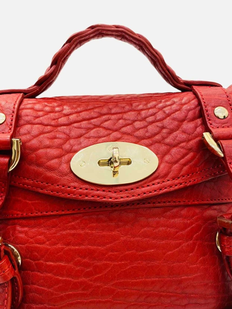 Pre - loved MULBERRY Alexa Red Satchel at Reems Closet