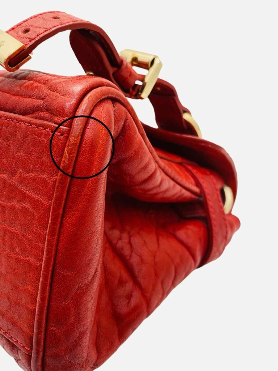 Pre - loved MULBERRY Alexa Red Satchel at Reems Closet