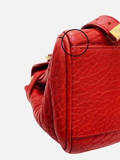 Pre - loved MULBERRY Alexa Red Satchel at Reems Closet