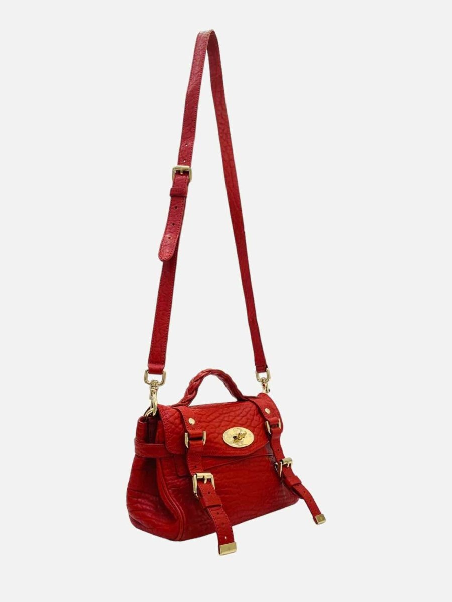 Pre - loved MULBERRY Alexa Red Satchel at Reems Closet