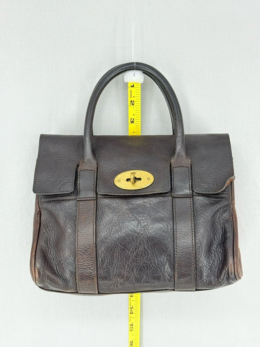Pre - loved MULBERRY Bayswater Brown Satchel at Reems Closet