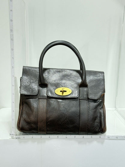 Pre - loved MULBERRY Bayswater Brown Satchel at Reems Closet