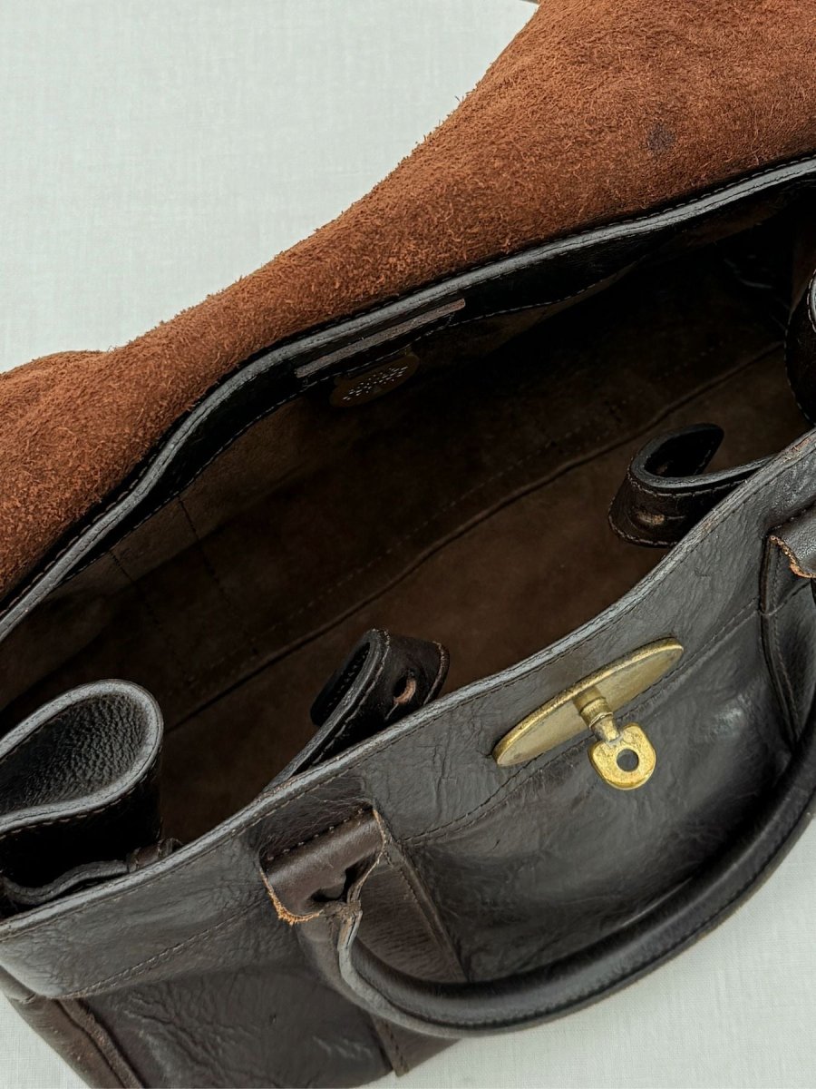 Pre - loved MULBERRY Bayswater Brown Satchel at Reems Closet