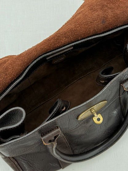 Pre - loved MULBERRY Bayswater Brown Satchel at Reems Closet