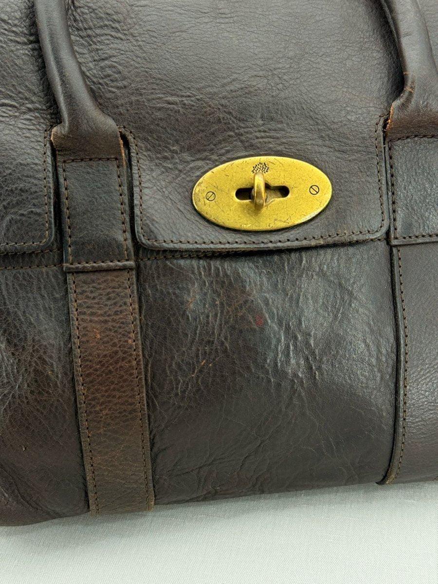 Pre - loved MULBERRY Bayswater Brown Satchel at Reems Closet