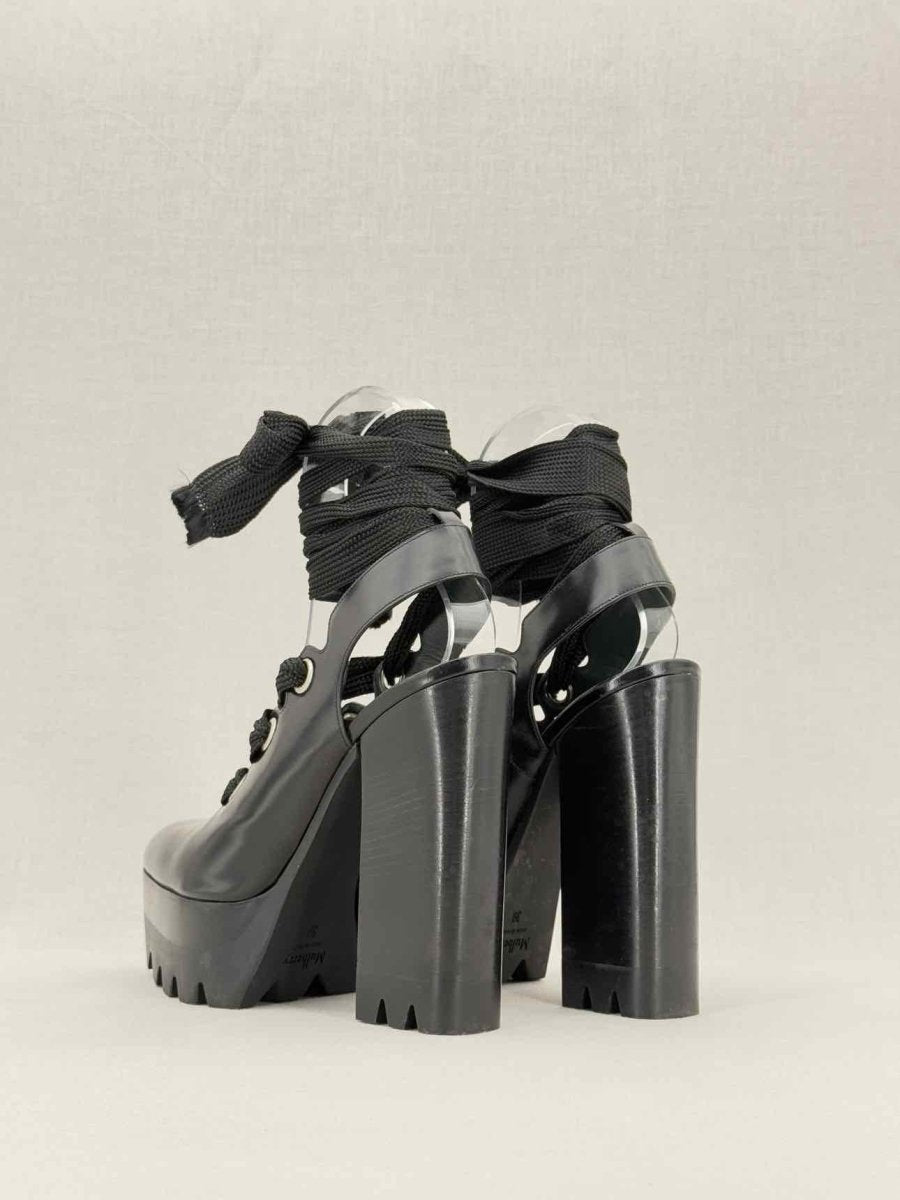 Pre - loved MULBERRY Black Size EU 39 Platform Sandals at Reems Closet