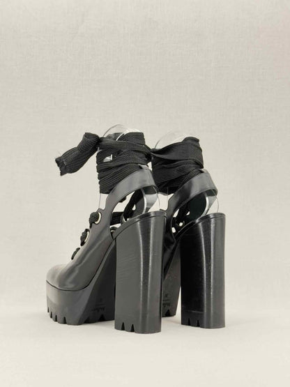 Pre - loved MULBERRY Black Size EU 39 Platform Sandals at Reems Closet
