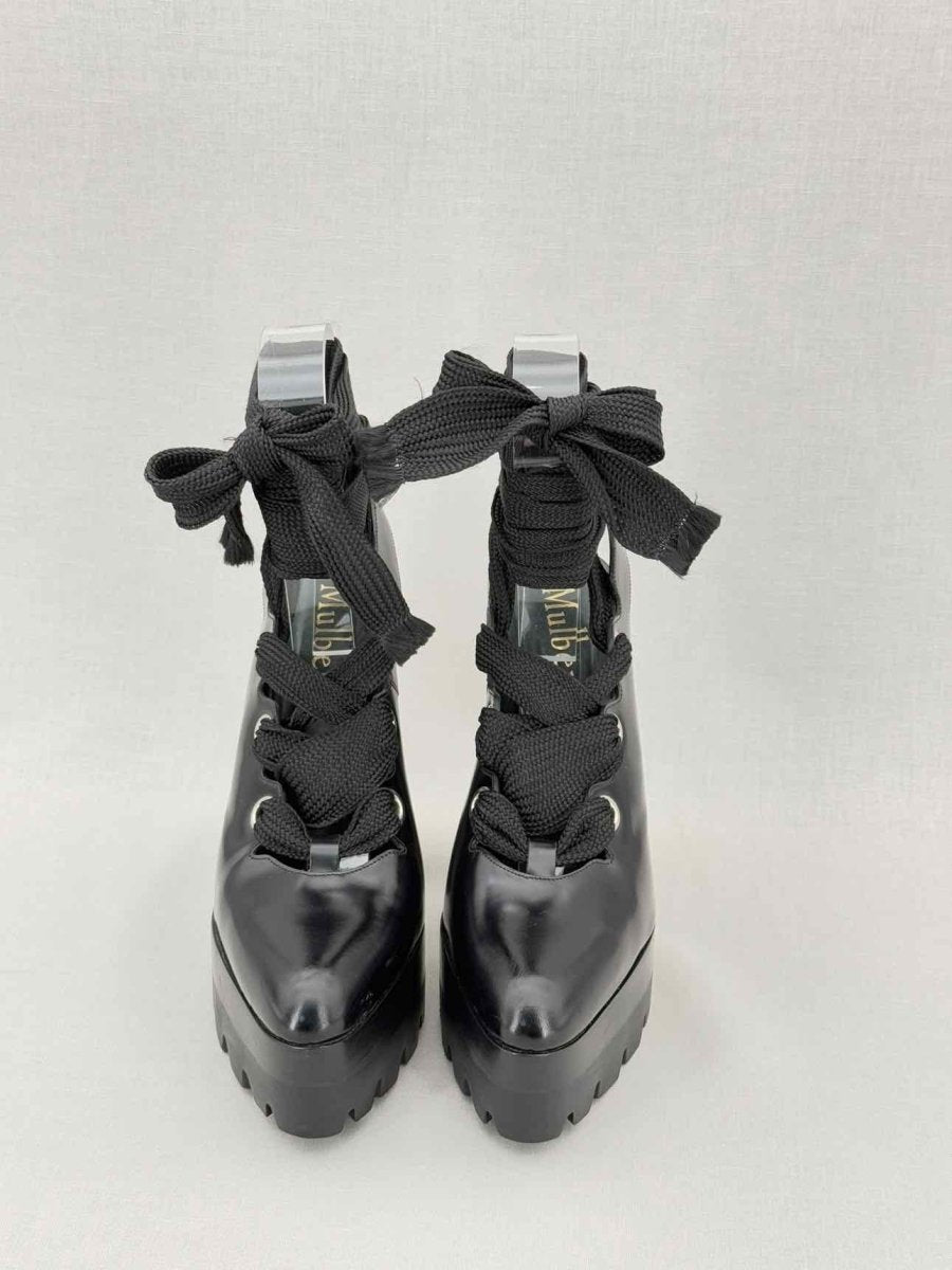 Pre - loved MULBERRY Black Size EU 39 Platform Sandals at Reems Closet