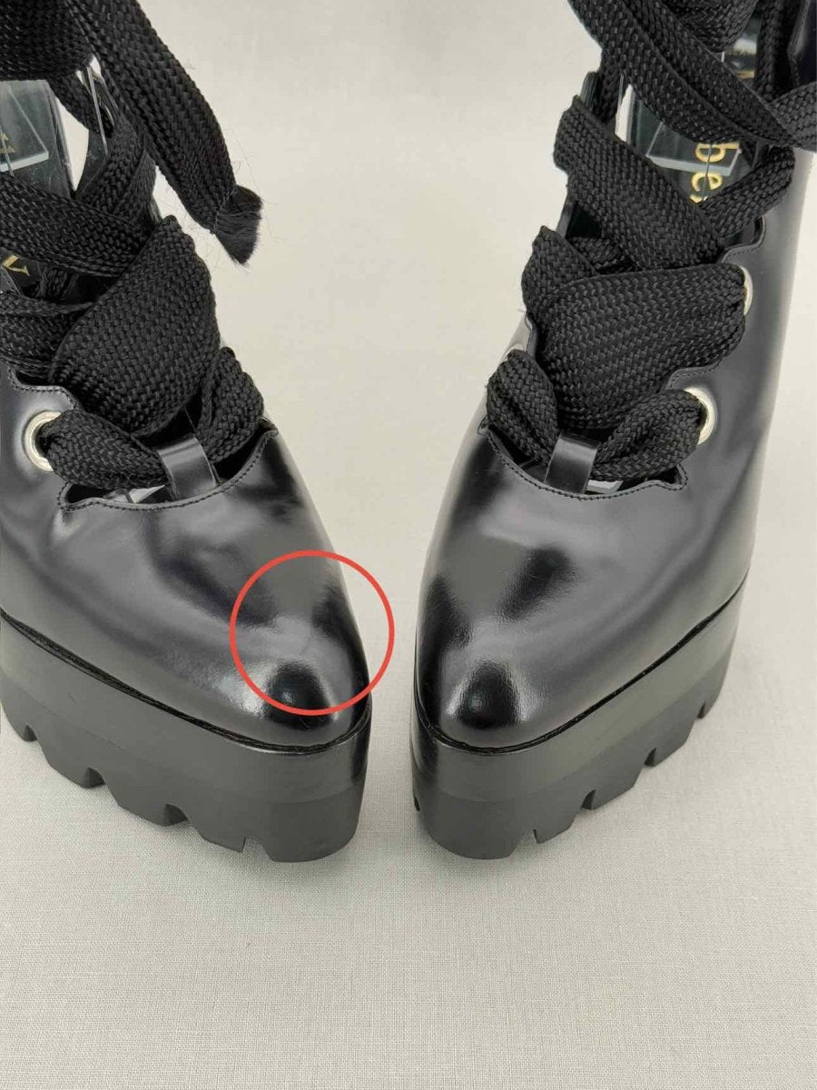 Pre - loved MULBERRY Black Size EU 39 Platform Sandals at Reems Closet