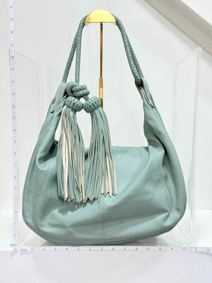 Pre - loved MULBERRY Bleu Brighton Versco Evercolor Shoulder Bag at Reems Closet