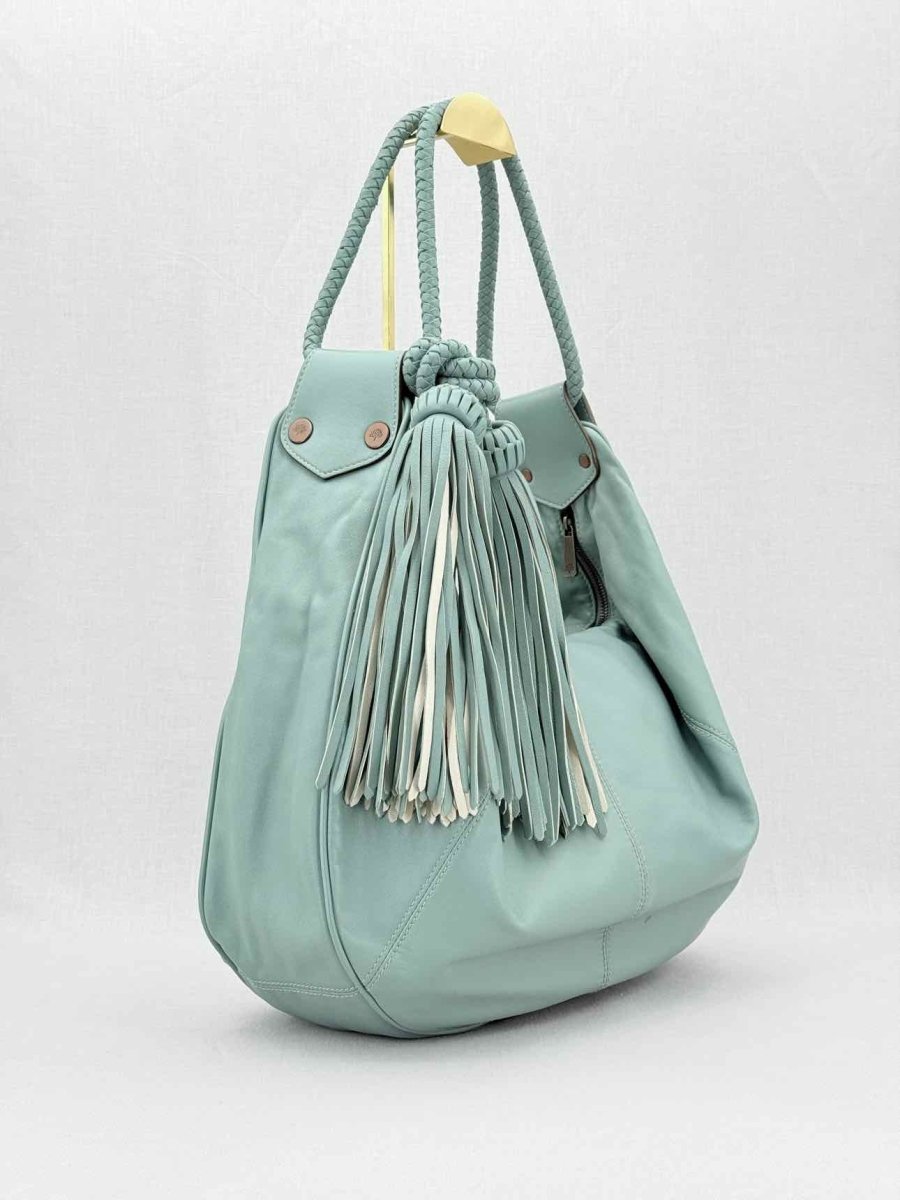 Pre - loved MULBERRY Bleu Brighton Versco Evercolor Shoulder Bag at Reems Closet