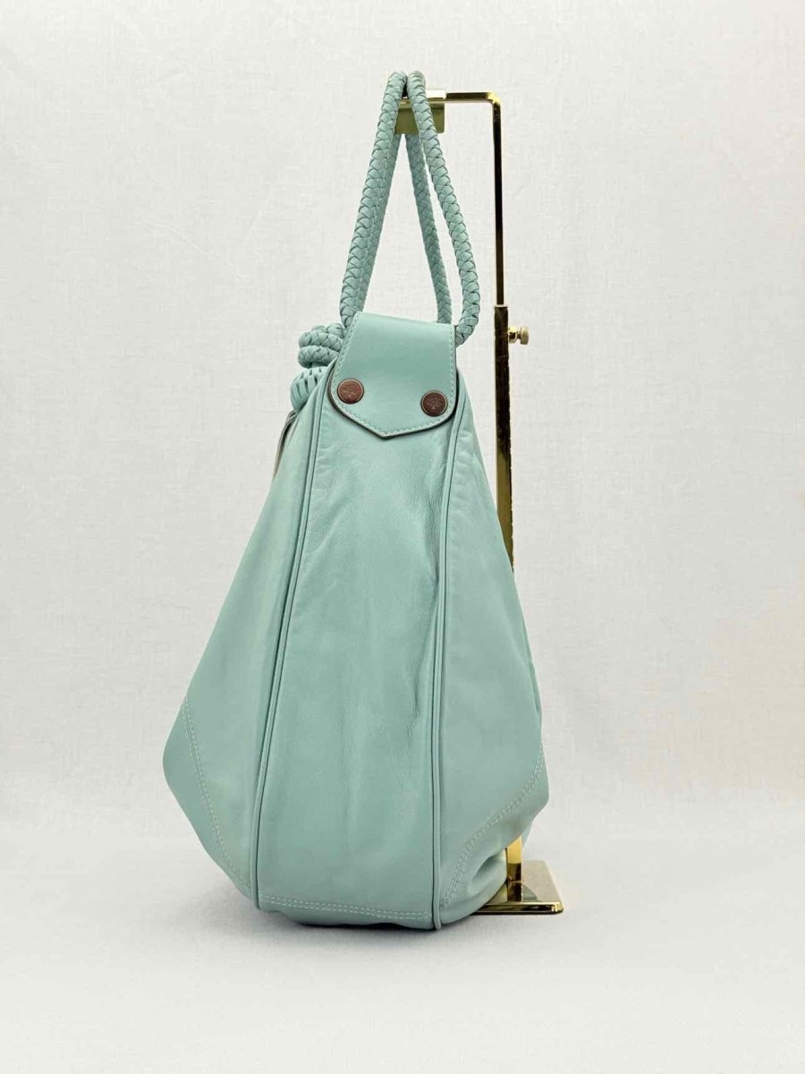 Pre - loved MULBERRY Bleu Brighton Versco Evercolor Shoulder Bag at Reems Closet