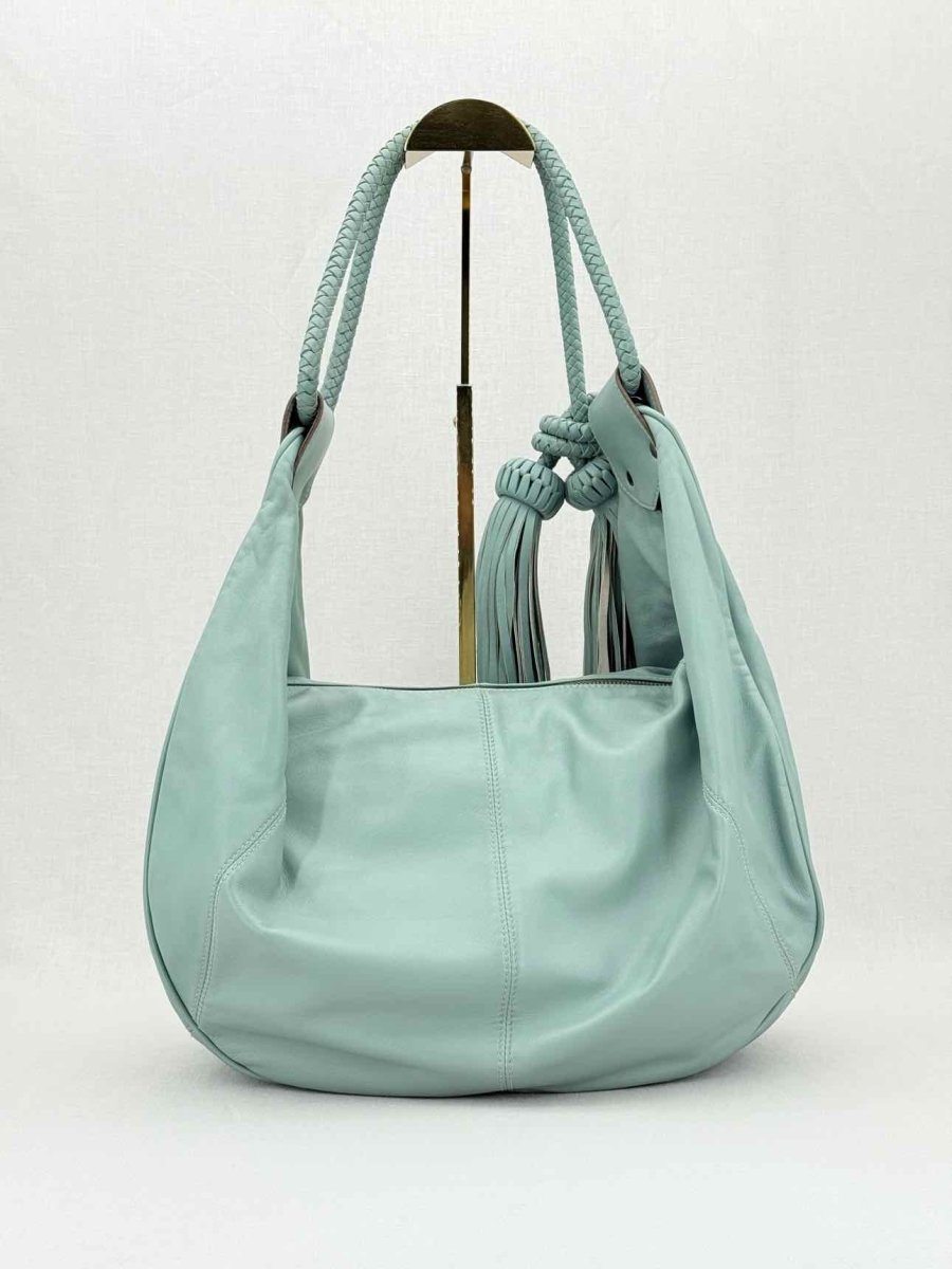 Pre - loved MULBERRY Bleu Brighton Versco Evercolor Shoulder Bag at Reems Closet