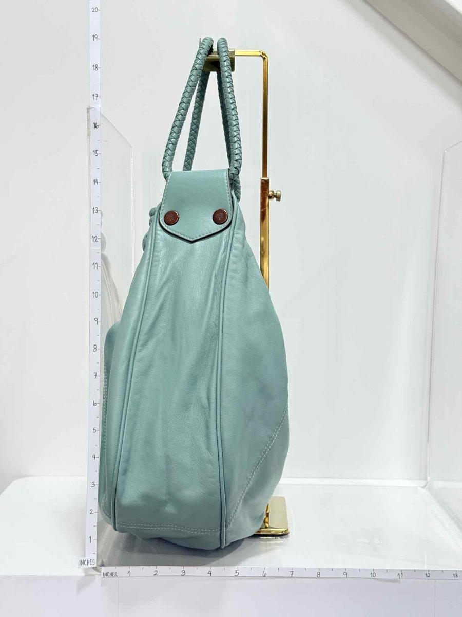 Pre - loved MULBERRY Bleu Brighton Versco Evercolor Shoulder Bag at Reems Closet