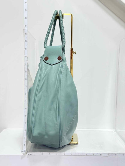 Pre - loved MULBERRY Bleu Brighton Versco Evercolor Shoulder Bag at Reems Closet