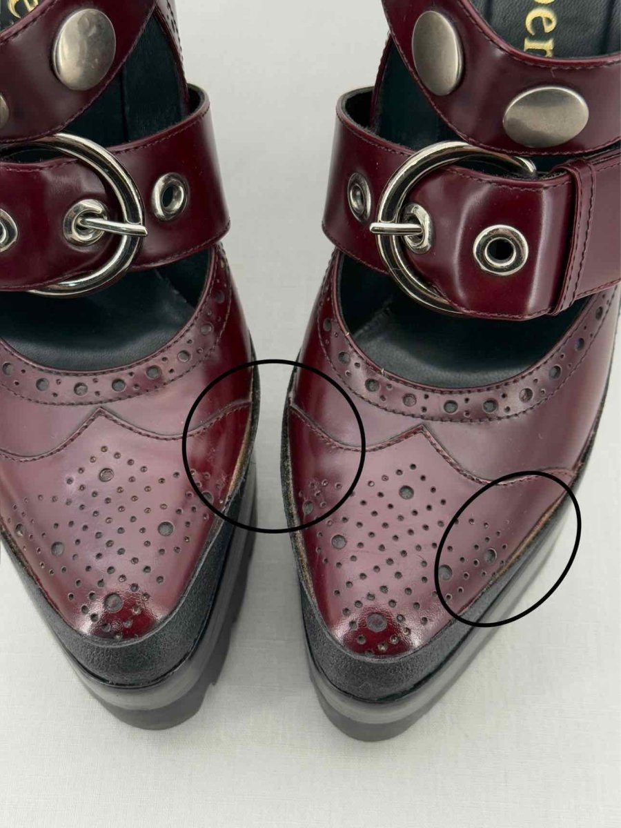 Pre - loved MULBERRY Burgundy Size EU 38 Platform at Reems Closet