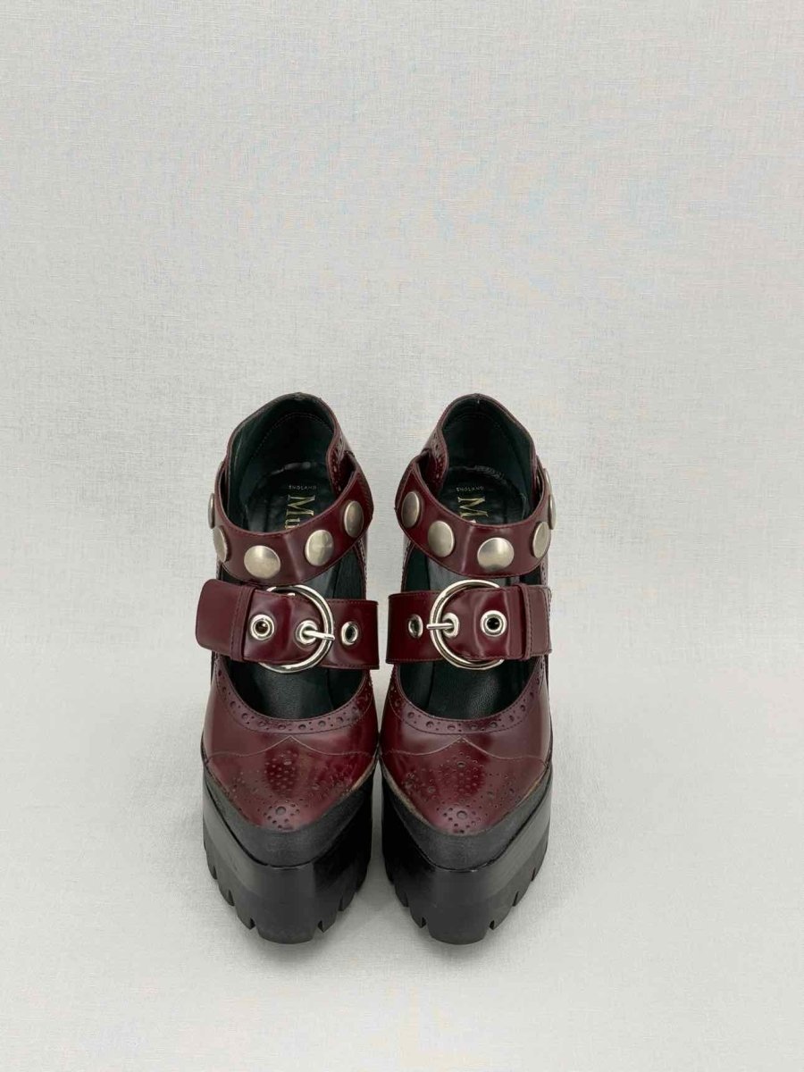Pre - loved MULBERRY Burgundy Size EU 38 Platform at Reems Closet