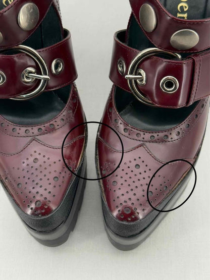 Pre - loved MULBERRY Burgundy Size EU 38 Platform at Reems Closet