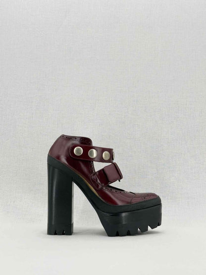 Pre - loved MULBERRY Burgundy Size EU 38 Platform at Reems Closet
