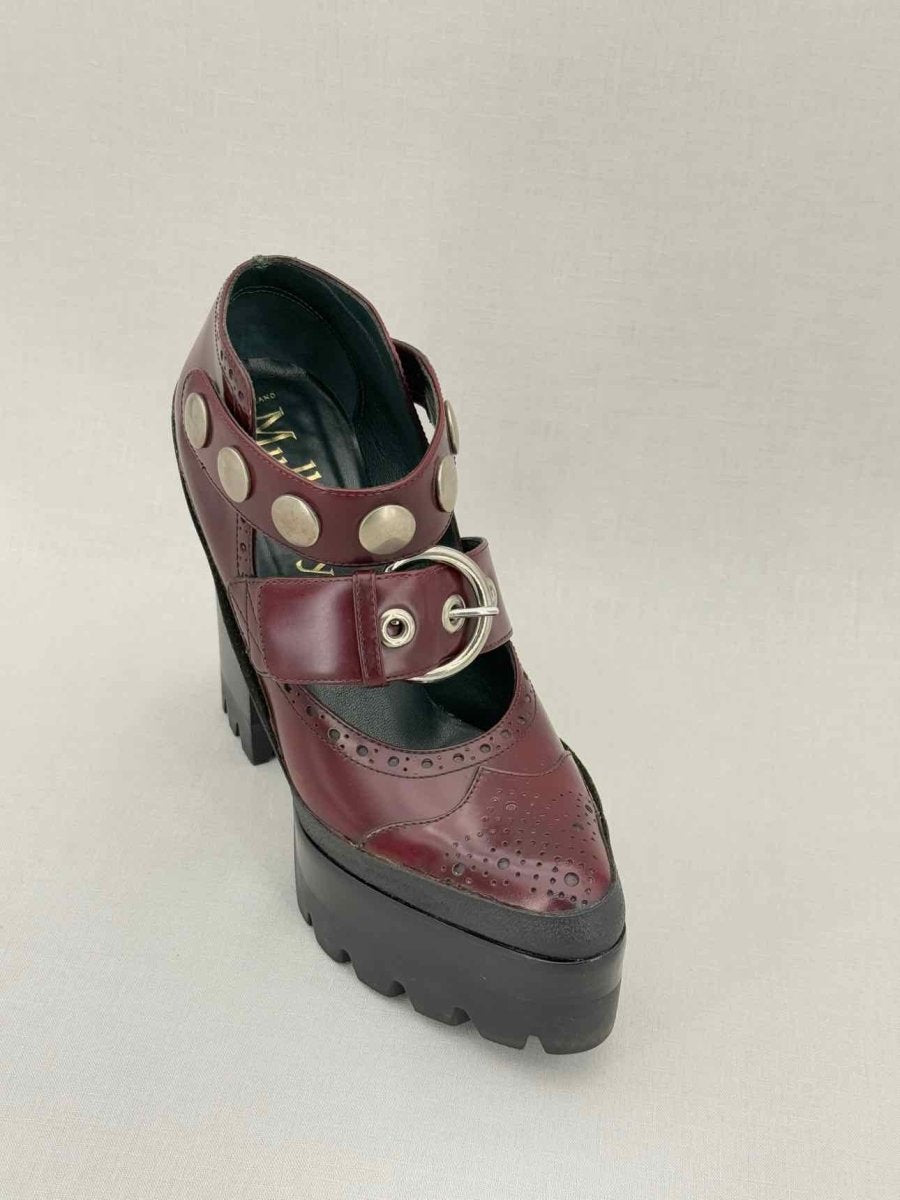 Pre - loved MULBERRY Burgundy Size EU 38 Platform at Reems Closet