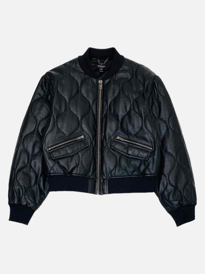 Pre - loved MUUBAA Black Quilted Bomber Jacket at Reems Closet