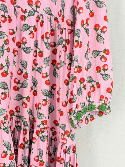 Pre - loved MUZUNGU SISTERS Pink Size Medium Midi Dress at Reems Closet