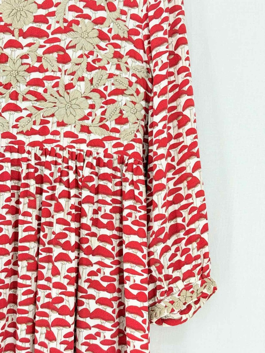 Pre - loved MUZUNGU SISTERS Red & Beige Size XSmall Long Dress at Reems Closet