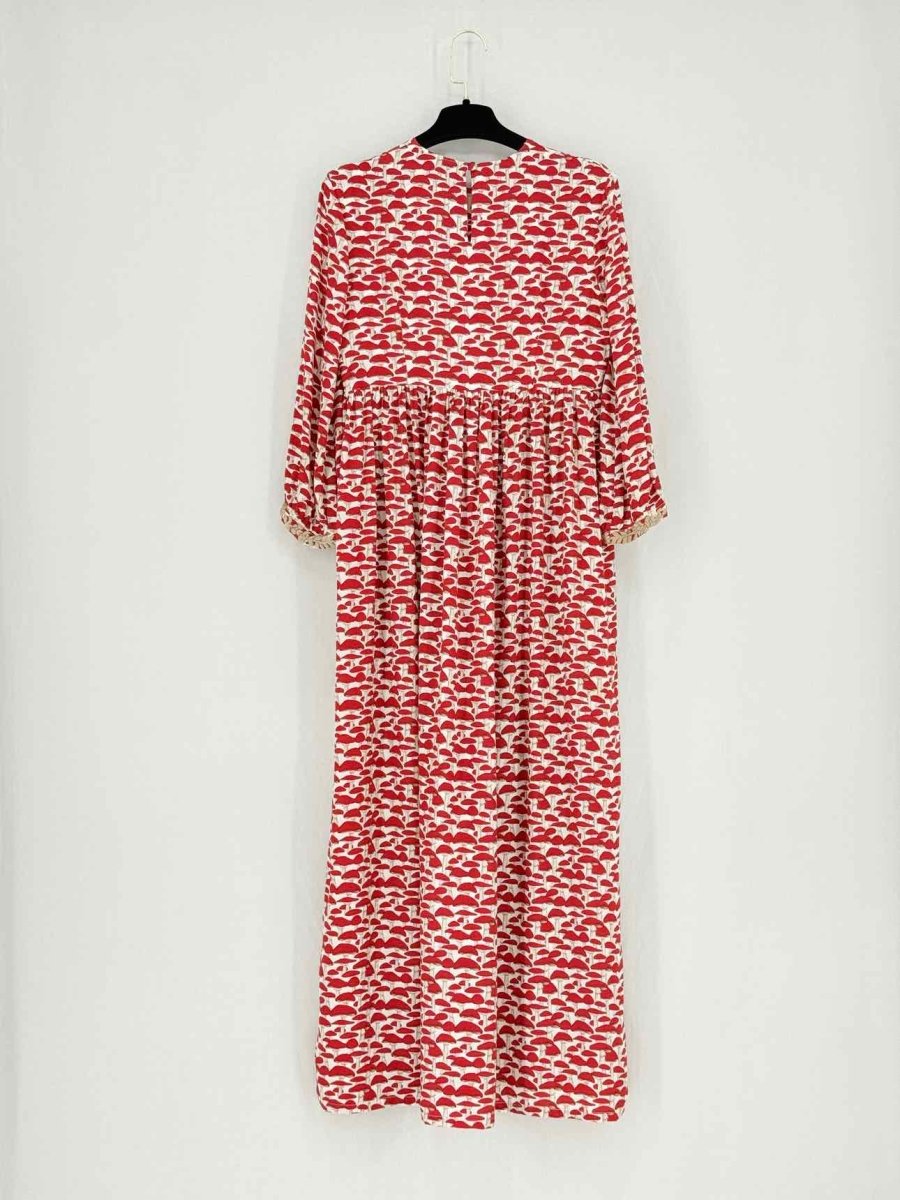 Pre - loved MUZUNGU SISTERS Red & Beige Size XSmall Long Dress at Reems Closet