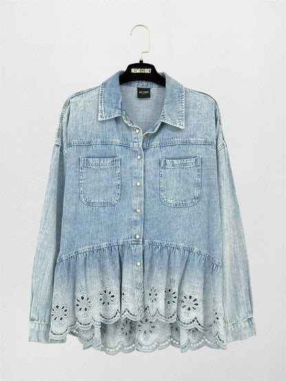 Pre-loved MY TWIN by Twinset Blue Size XXSmall Shirt at Reems Closet