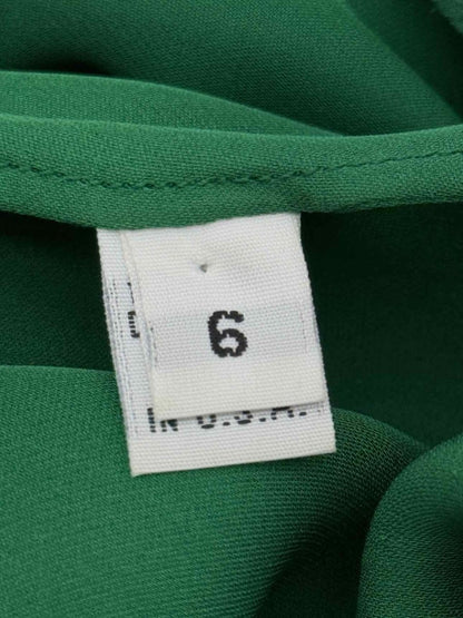 Pre - loved NAEEM KHAN 2010 Runway Green Size US 6 Long Dress at Reems Closet