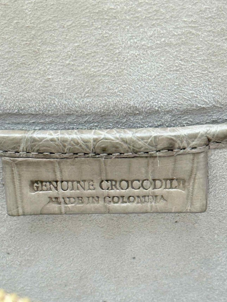 Pre - loved NANCY GONZALEZ Flap Beige Top Handle at Reems Closet