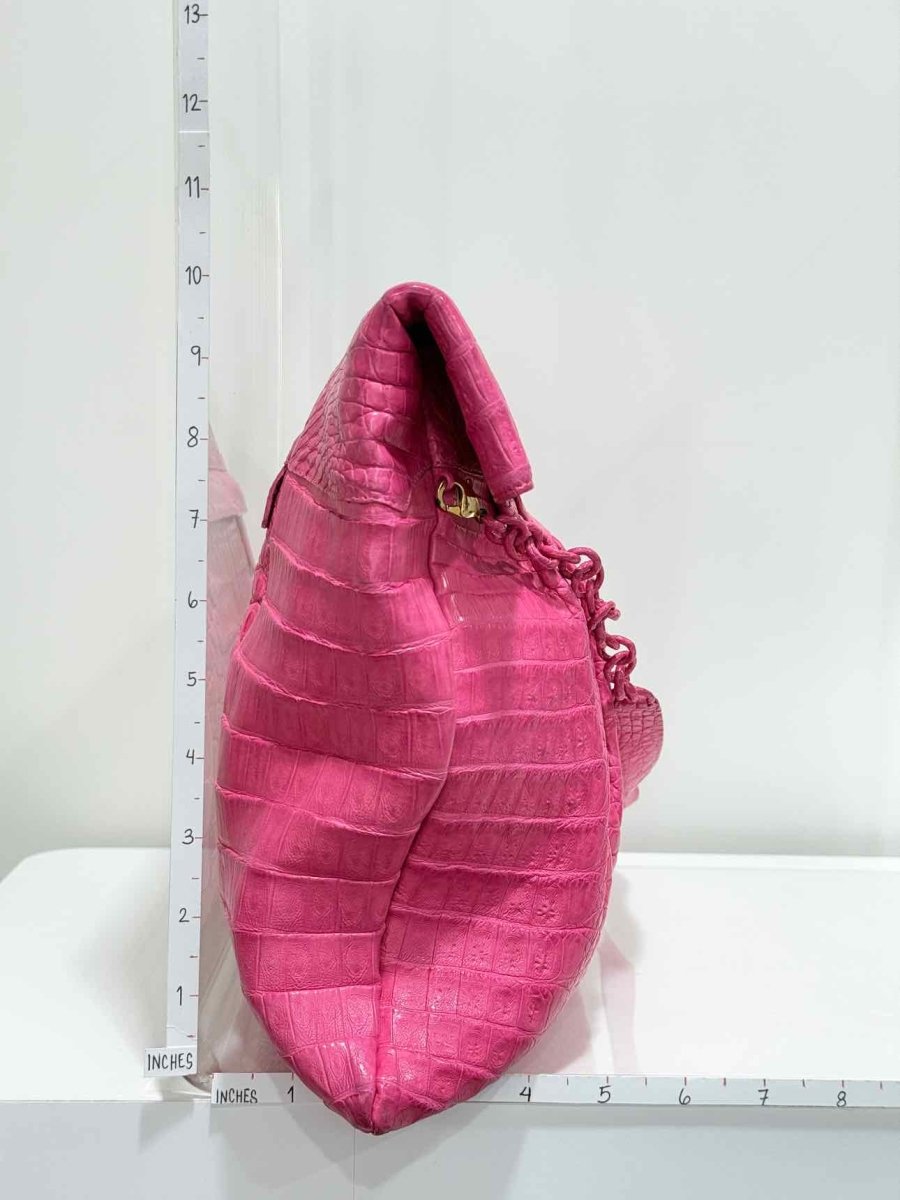 Pre - loved NANCY GONZALEZ Pink Shoulder Bag at Reems Closet