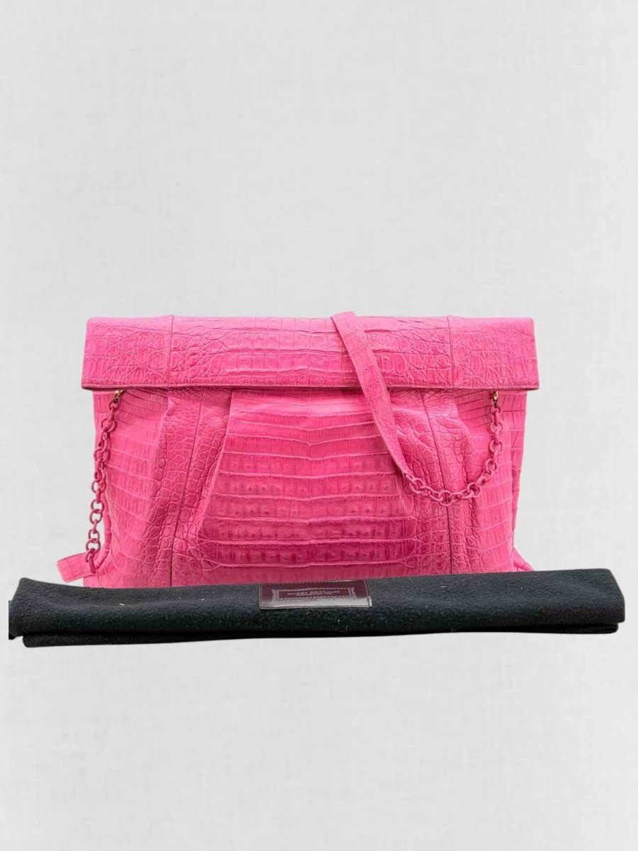 Pre - loved NANCY GONZALEZ Pink Shoulder Bag at Reems Closet