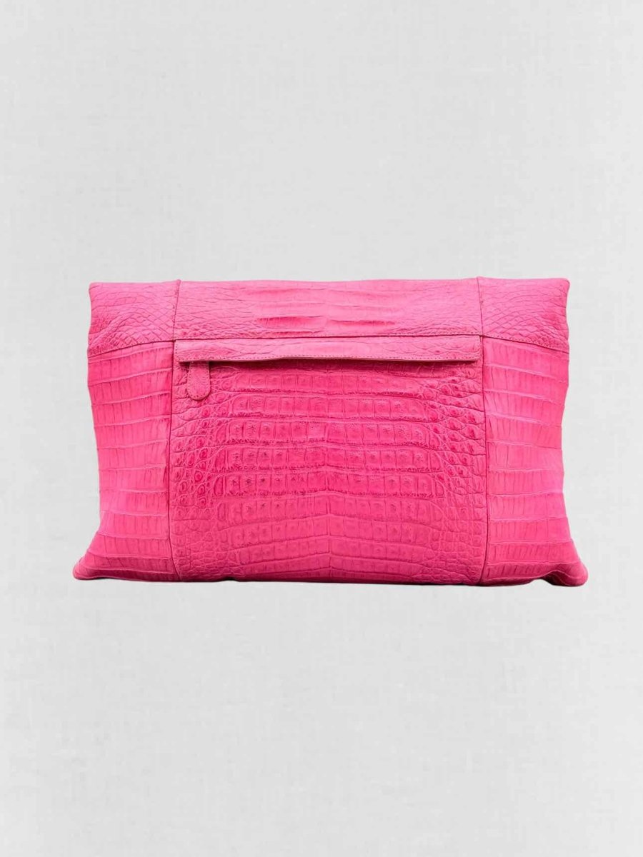 Pre - loved NANCY GONZALEZ Pink Shoulder Bag at Reems Closet