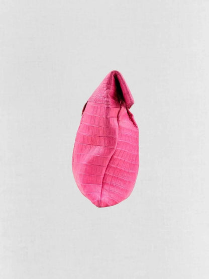 Pre - loved NANCY GONZALEZ Pink Shoulder Bag at Reems Closet