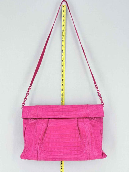 Pre - loved NANCY GONZALEZ Pink Shoulder Bag at Reems Closet