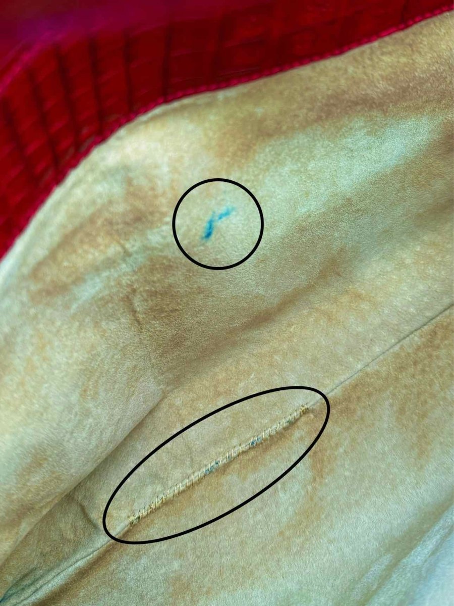 Pre - loved NANCY GONZALEZ Red Top Handle at Reems Closet