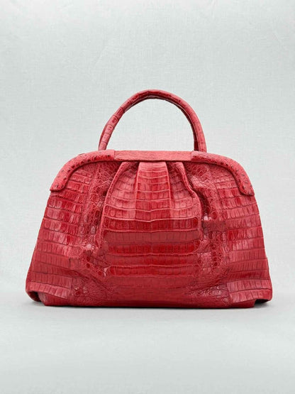 Pre - loved NANCY GONZALEZ Red Top Handle at Reems Closet