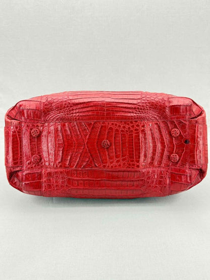 Pre - loved NANCY GONZALEZ Red Top Handle at Reems Closet