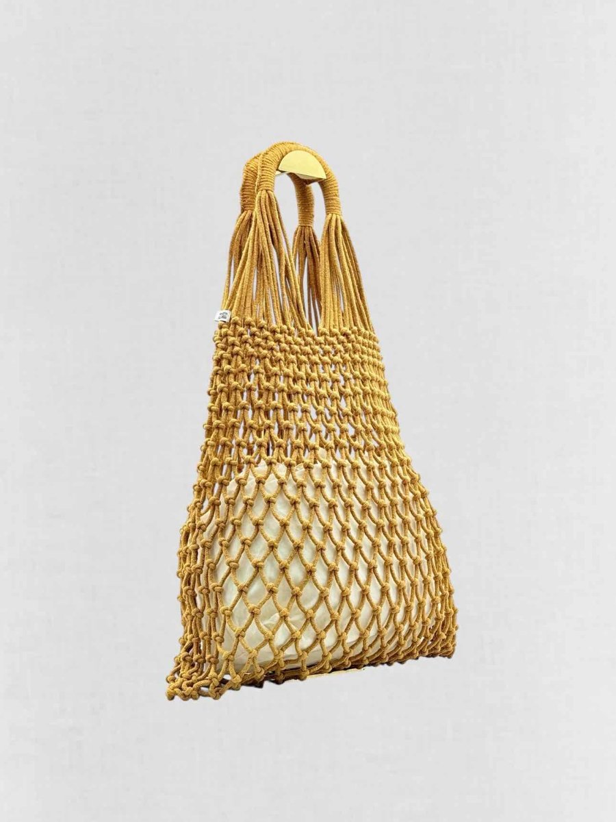 Pre - loved NANNACAY Alessandra Beige Tote Bag at Reems Closet