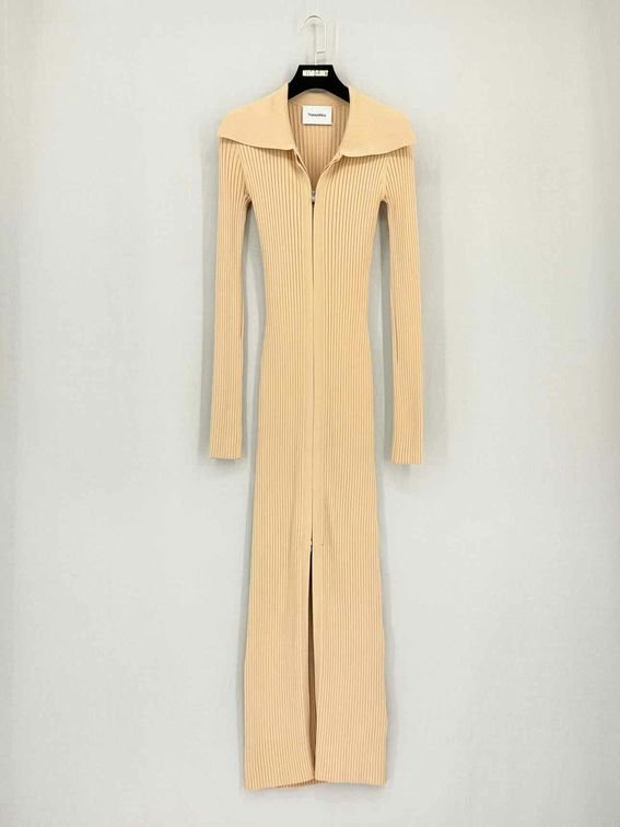 Pre-loved NANUSHKA Bennie Beige Size Small Midi Dress at Reems Closet