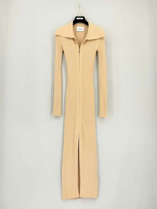 Pre-loved NANUSHKA Bennie Beige Size Small Midi Dress at Reems Closet