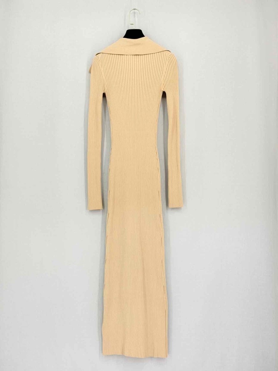 Pre-loved NANUSHKA Bennie Beige Size Small Midi Dress at Reems Closet