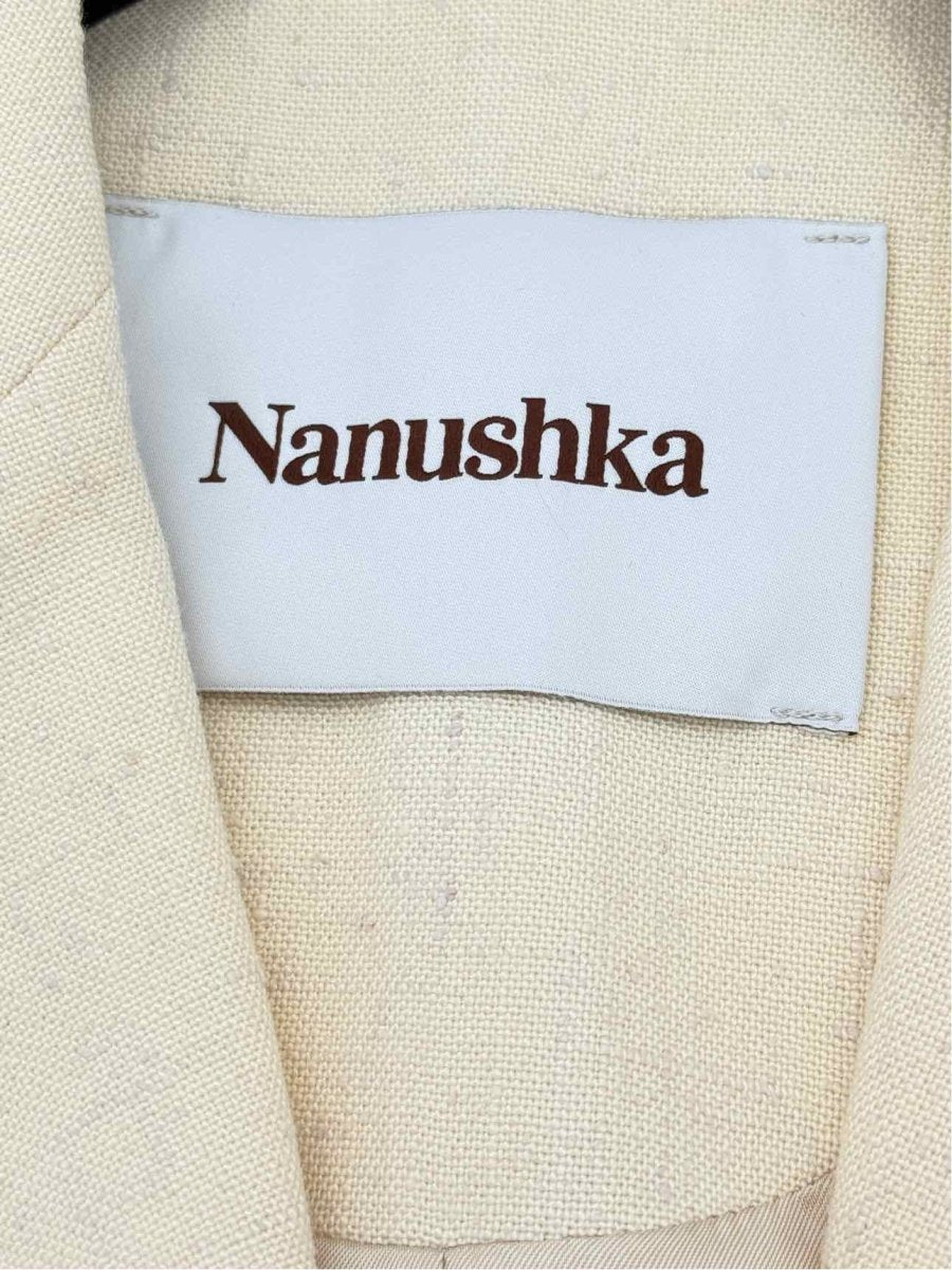 Pre - loved NANUSHKA Cream Size XSmall Jacket at Reems Closet