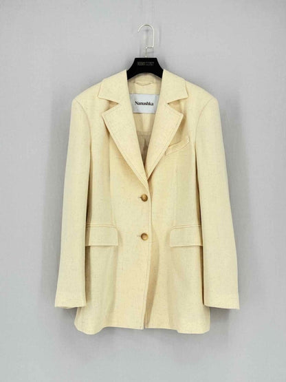 Pre - loved NANUSHKA Cream Size XSmall Jacket at Reems Closet
