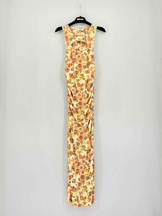 Pre-loved NANUSHKA Rilo Brown Multicolor Size Small Midi Dress at Reems Closet