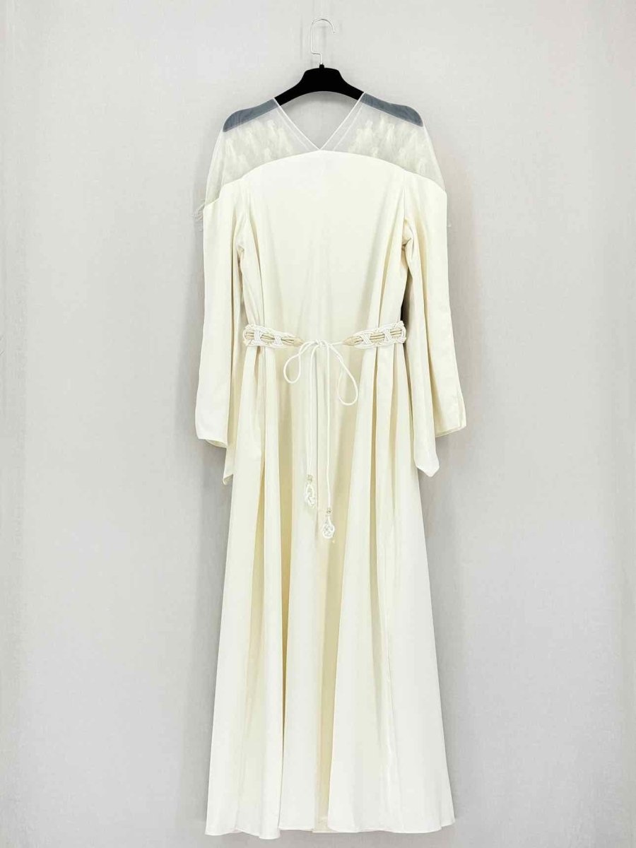 Pre-loved NASS Braided Belt White Size Small Long Dress at Reems Closet