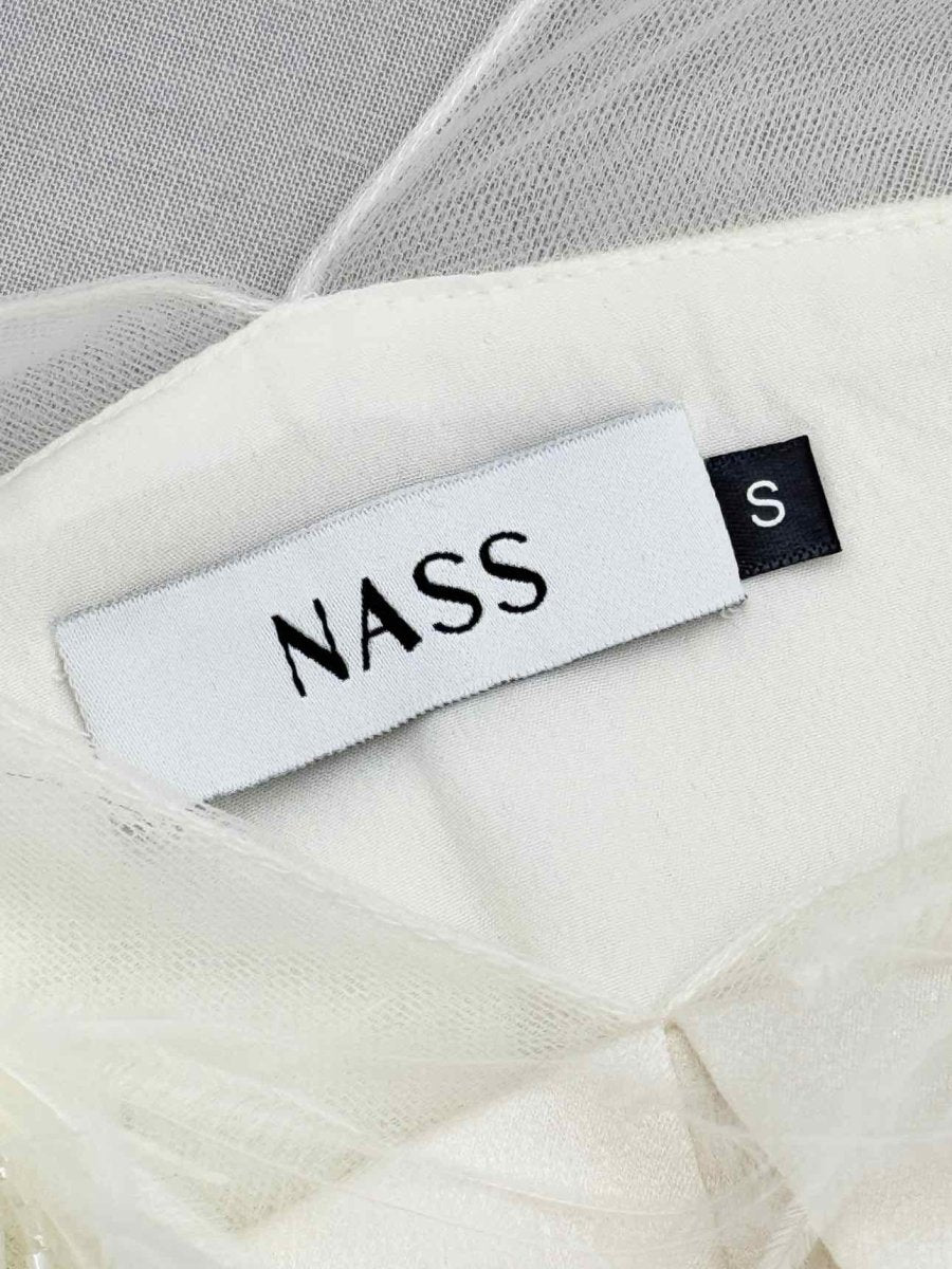Pre-loved NASS Braided Belt White Size Small Long Dress at Reems Closet