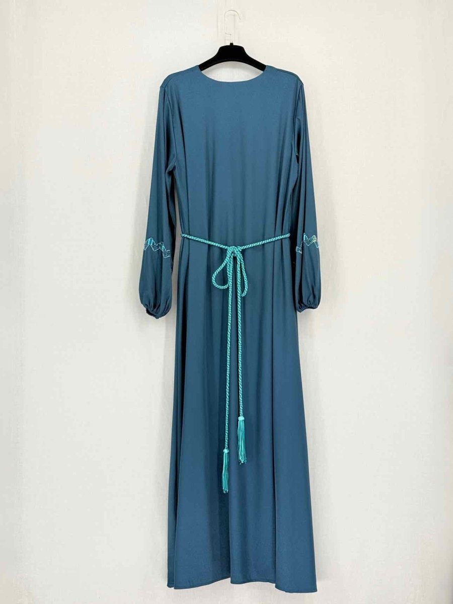 Pre-loved NASS Teal Size Small Long Dress at Reems Closet